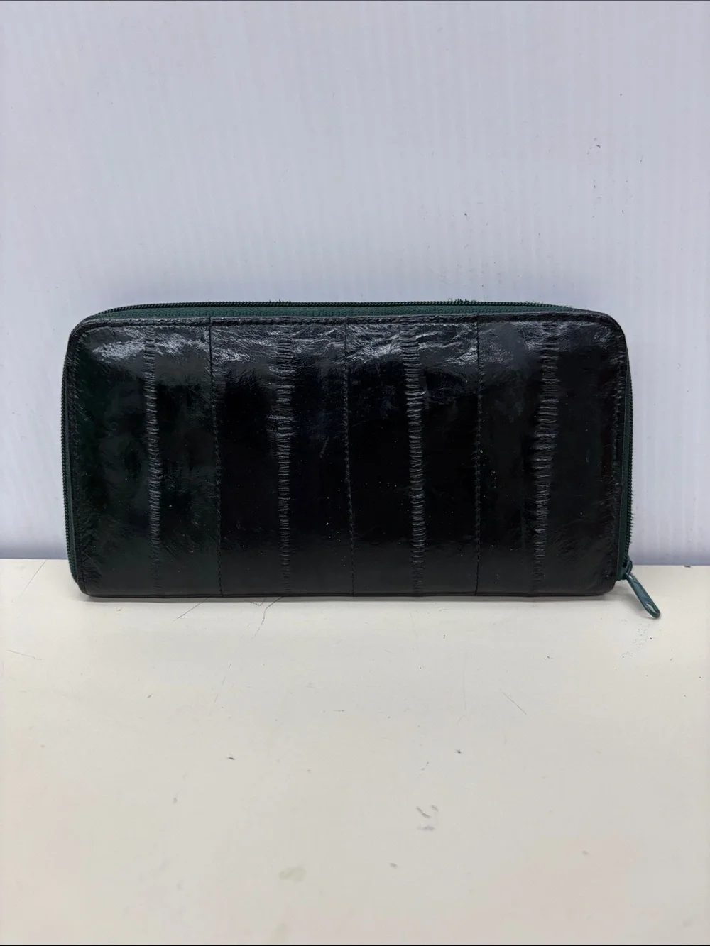 Classic Zip Wallet in Deep Green